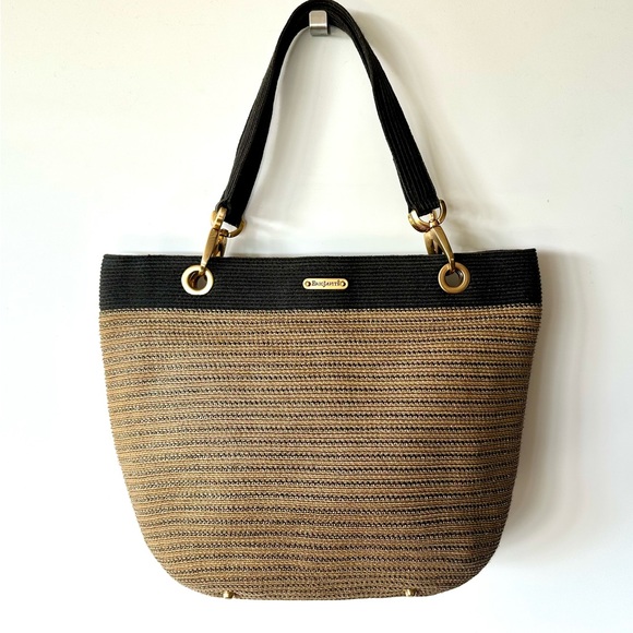 Eric Javits bag, Squishee Straw & Gold hardware - Picture 2 of 10